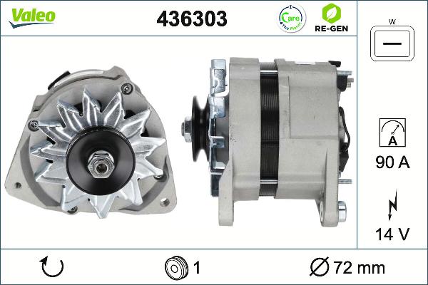 Valeo 436303 - Alternatore www.autoricambi360.it