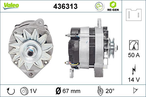 VALEO 436313 - Alternatore www.autoricambi360.it
