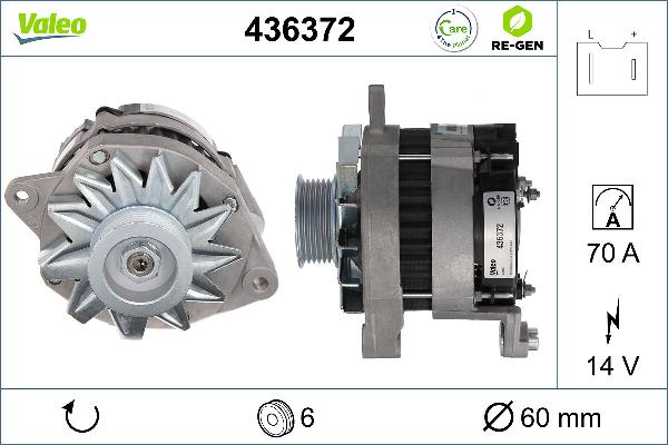 VALEO 436372 - Alternatore www.autoricambi360.it