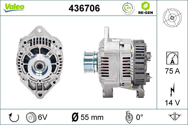 VALEO 436706 - Alternatore www.autoricambi360.it