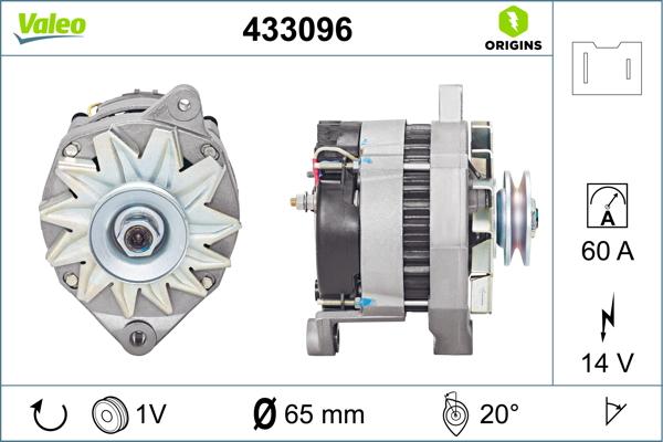 VALEO 433096 - Alternatore www.autoricambi360.it