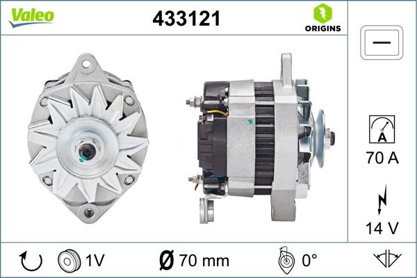 VALEO 433121 - Alternatore www.autoricambi360.it