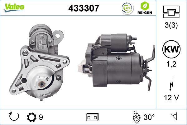 VALEO 433307 - Motorino d'avviamento www.autoricambi360.it