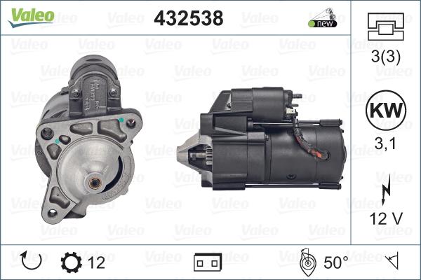 Valeo 432538 - Motorino d'avviamento www.autoricambi360.it