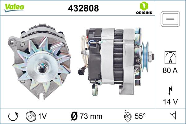 VALEO 432808 - Alternatore www.autoricambi360.it