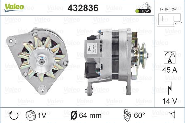 VALEO 432836 - Alternatore www.autoricambi360.it