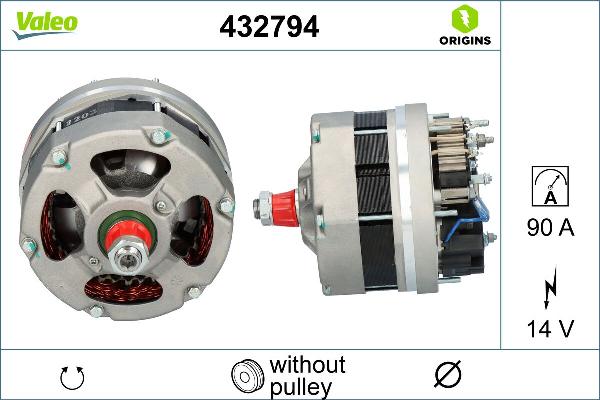 VALEO 432794 - Alternatore www.autoricambi360.it
