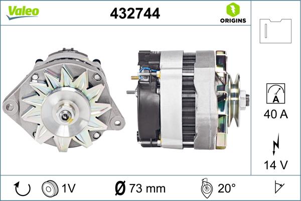 VALEO 432744 - Alternatore www.autoricambi360.it