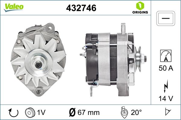 VALEO 432746 - Alternatore www.autoricambi360.it