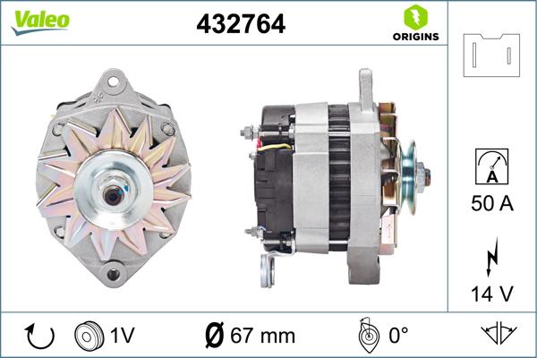 Valeo 432764 - Alternatore www.autoricambi360.it