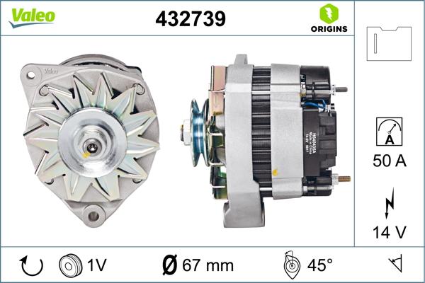 VALEO 432739 - Alternatore www.autoricambi360.it