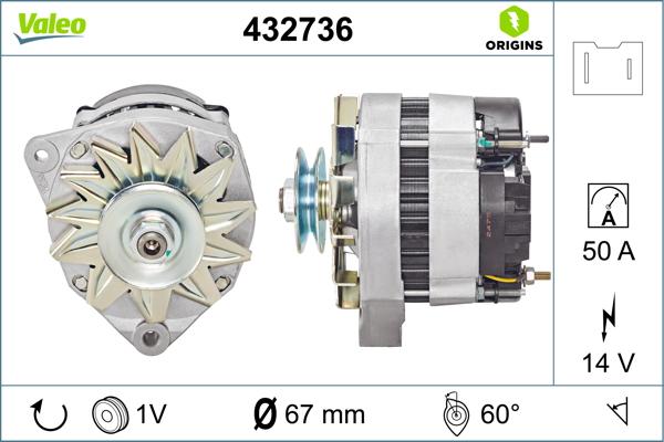 VALEO 432736 - Alternatore www.autoricambi360.it