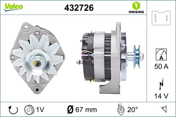 Valeo 432726 - Alternatore www.autoricambi360.it