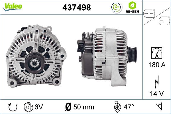 VALEO 437498 - Alternatore www.autoricambi360.it
