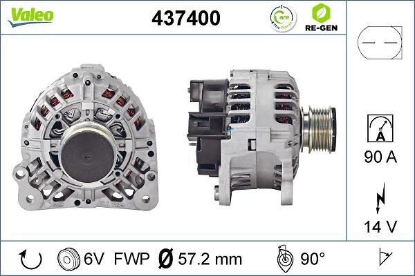 VALEO 437400 - Alternatore www.autoricambi360.it