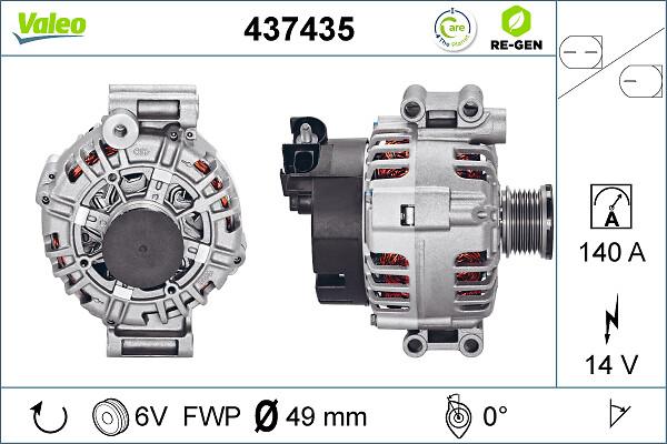 Valeo 437435 - Alternatore www.autoricambi360.it