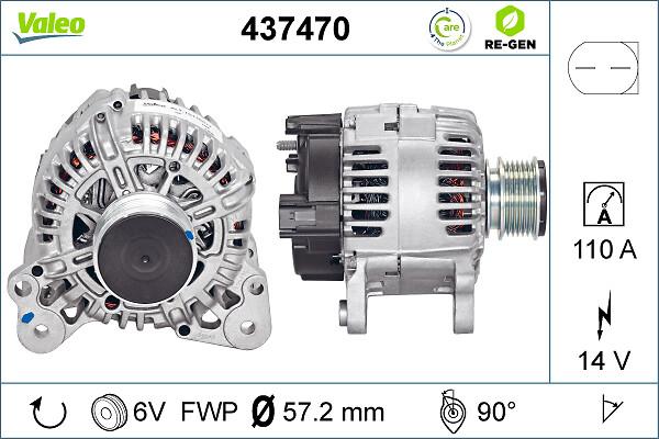 VALEO 437470 - Alternatore www.autoricambi360.it