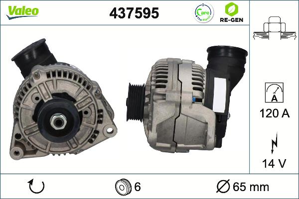 Valeo 437595 - Alternatore www.autoricambi360.it