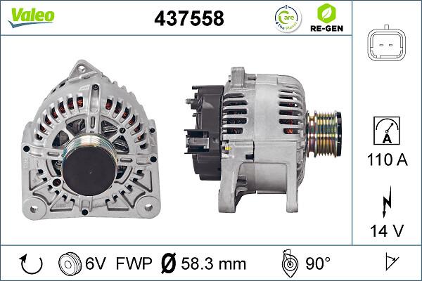 VALEO 437558 - Alternatore www.autoricambi360.it