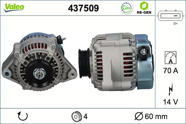 VALEO 437509 - Alternatore www.autoricambi360.it