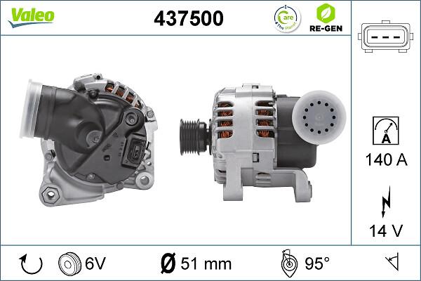 VALEO 437500 - Alternatore www.autoricambi360.it
