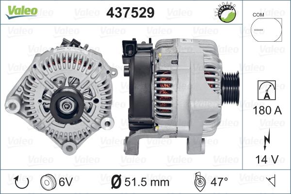 VALEO 437529 - Alternatore www.autoricambi360.it