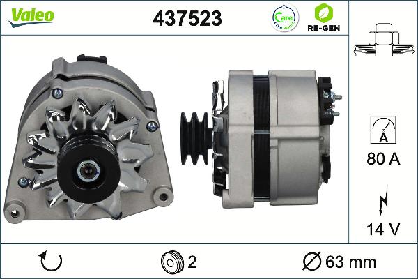VALEO 437523 - Alternatore www.autoricambi360.it