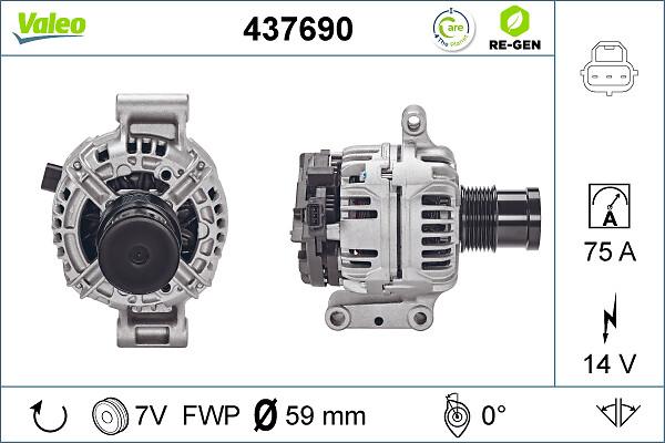 VALEO 437690 - Alternatore www.autoricambi360.it