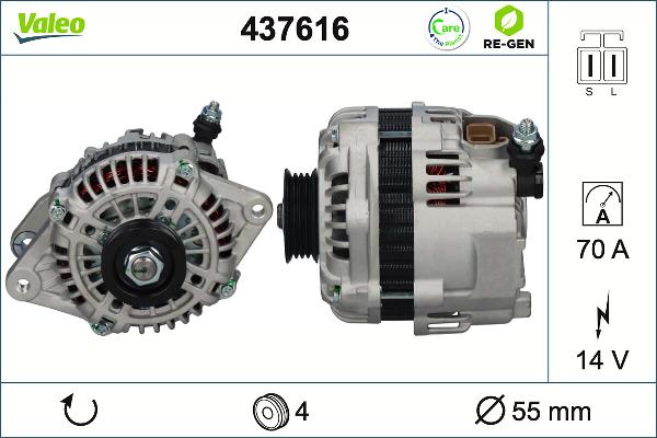 VALEO 437616 - Alternatore www.autoricambi360.it