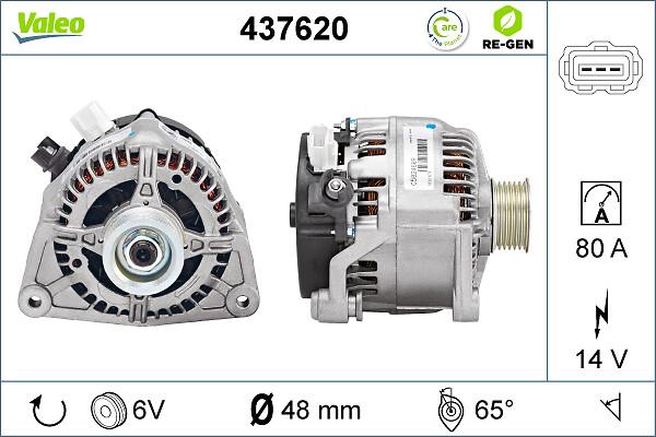 VALEO 437620 - Alternatore www.autoricambi360.it