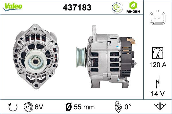 VALEO 437183 - Alternatore www.autoricambi360.it