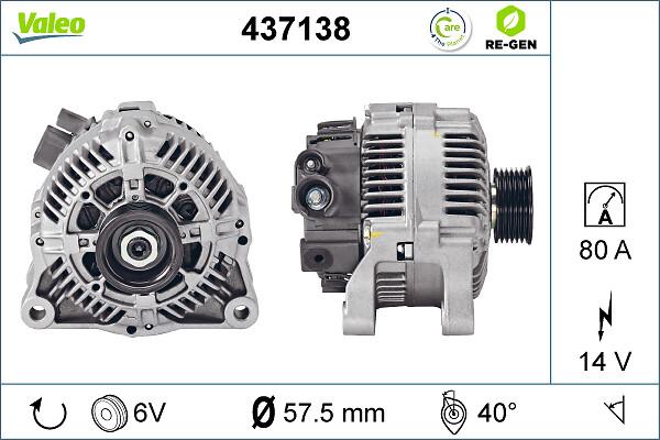 VALEO 437138 - Alternatore www.autoricambi360.it