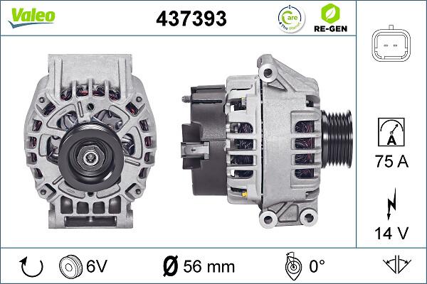 VALEO 437393 - Alternatore www.autoricambi360.it
