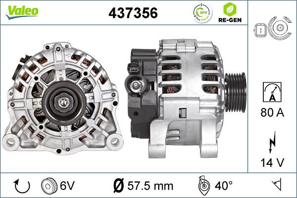 VALEO 437356 - Alternatore www.autoricambi360.it