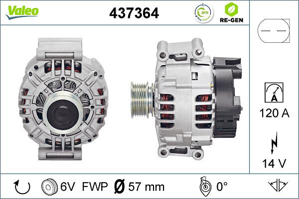 VALEO 437364 - Alternatore www.autoricambi360.it