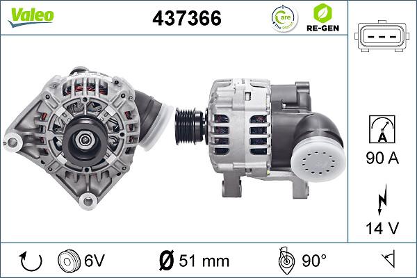 VALEO 437366 - Alternatore www.autoricambi360.it