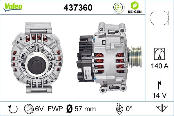 VALEO 437360 - Alternatore www.autoricambi360.it