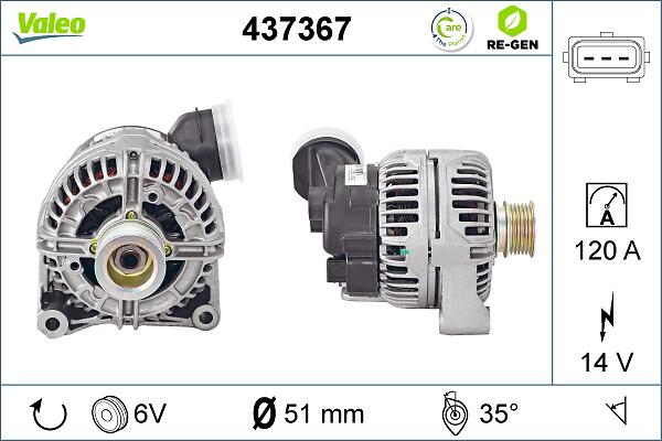VALEO 437367 - Alternatore www.autoricambi360.it