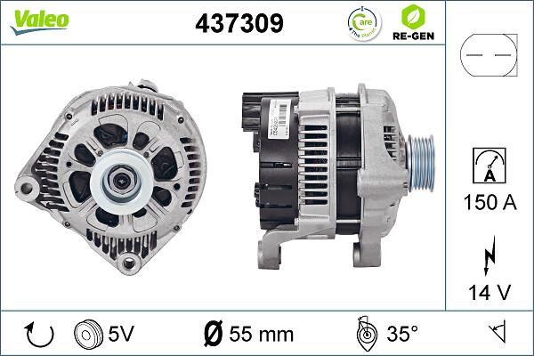VALEO 437309 - Alternatore www.autoricambi360.it