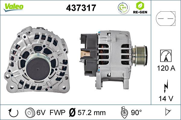 VALEO 437317 - Alternatore www.autoricambi360.it