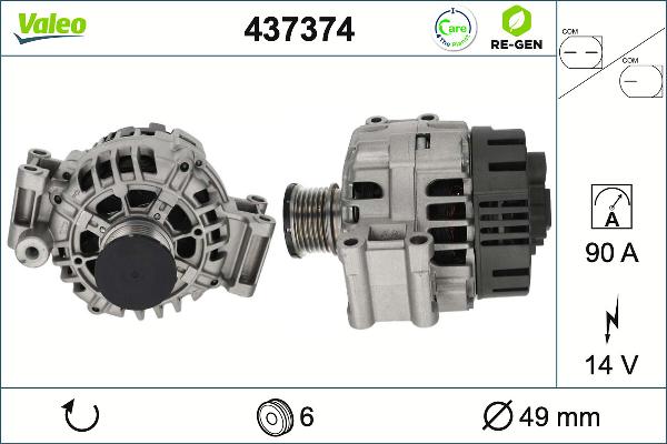 VALEO 437374 - Alternatore www.autoricambi360.it