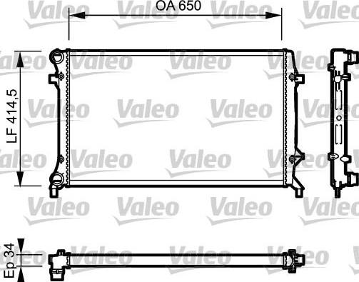 VALEO 555894 - Radiatore, Raffreddamento motore www.autoricambi360.it