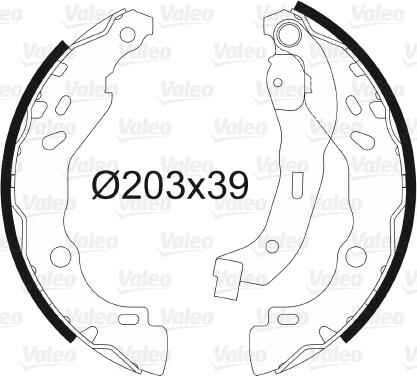 VALEO 562810 - Ganascia freno www.autoricambi360.it