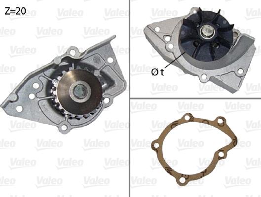VALEO 506574 - Pompa acqua www.autoricambi360.it