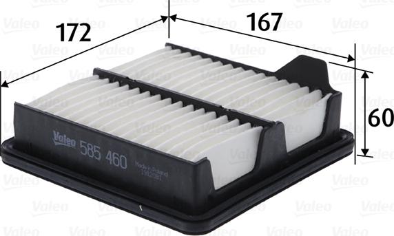 VALEO 585460 - Filtro aria www.autoricambi360.it