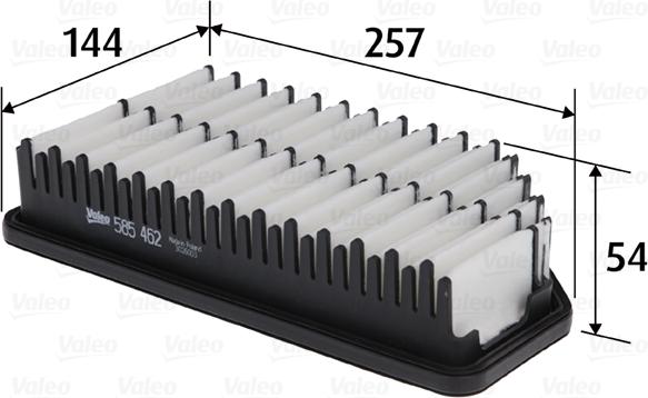 VALEO 585462 - Filtro aria www.autoricambi360.it