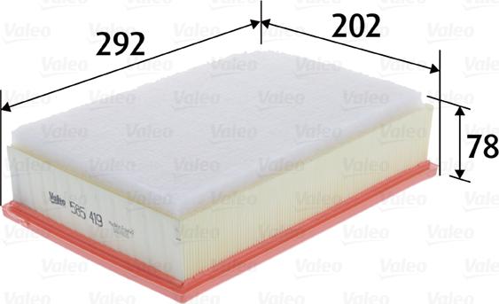 Valeo 585419 - Filtro aria www.autoricambi360.it