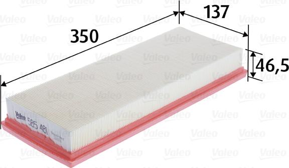 Valeo 585481 - Filtro aria www.autoricambi360.it