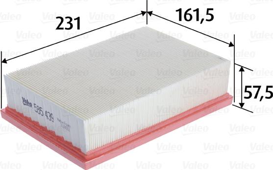 VALEO 585439 - Filtro aria www.autoricambi360.it