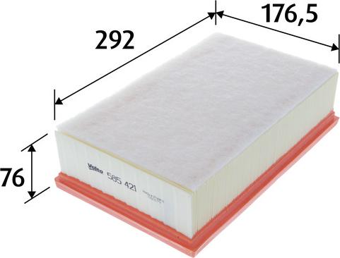 Valeo 585421 - Filtro aria www.autoricambi360.it